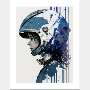 Astronaut Girl Posters and Art